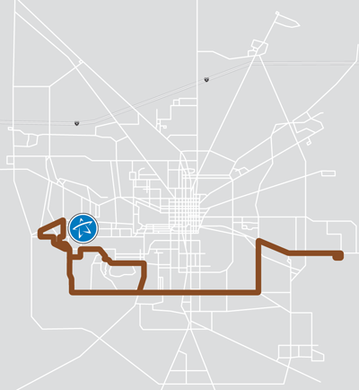 Live Oak Route Mini Map